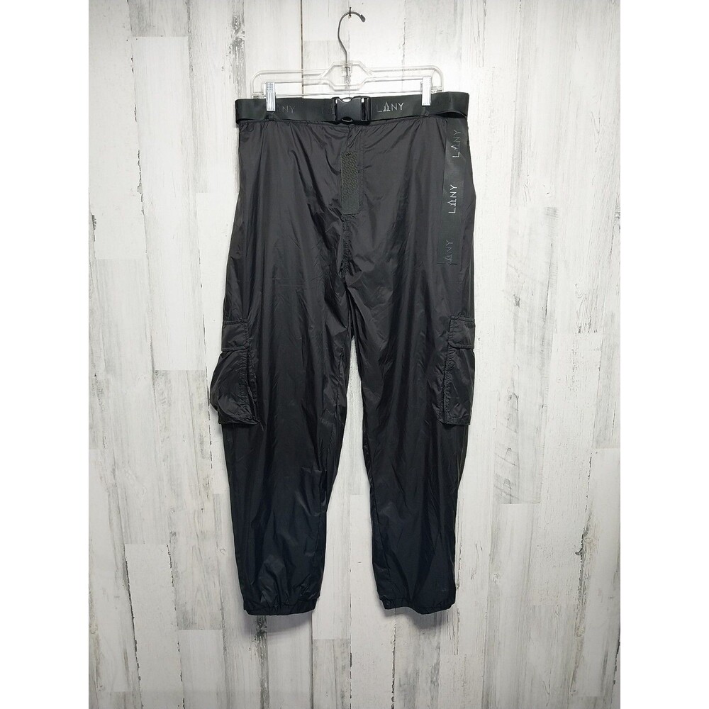 Lala Anthony Women's 1X Black Mesh Lined Jogger